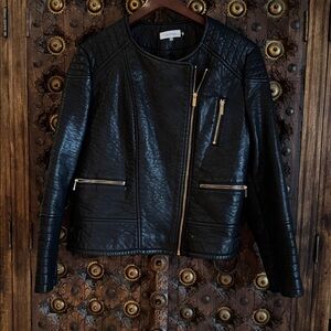 Calvin Klein Black Moto Jacket